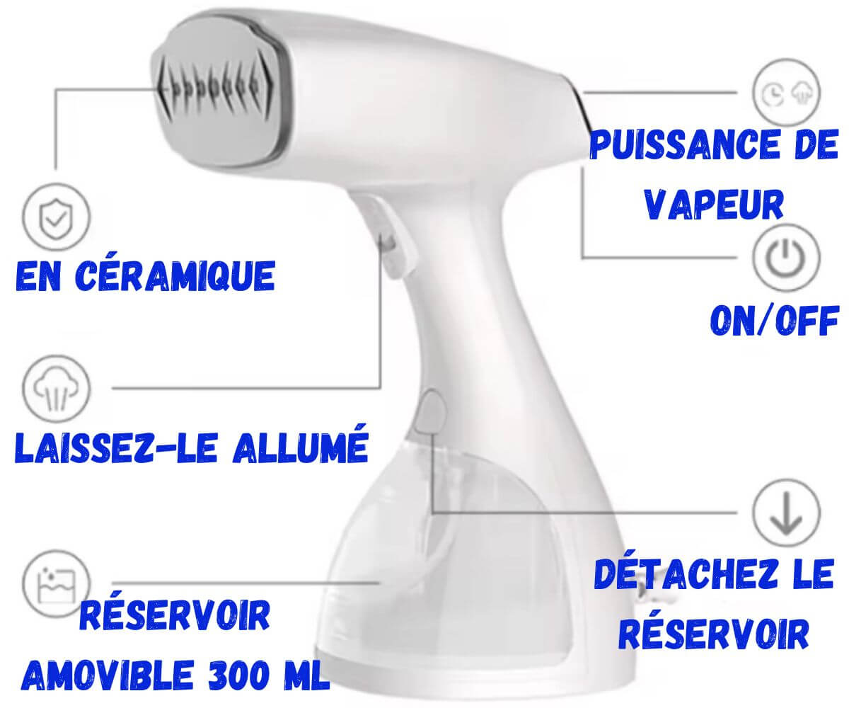 Buse Universelle + Brosse Pour Défroisseur Vapeur – Accessoire Repassage Précis Et Nettoyant