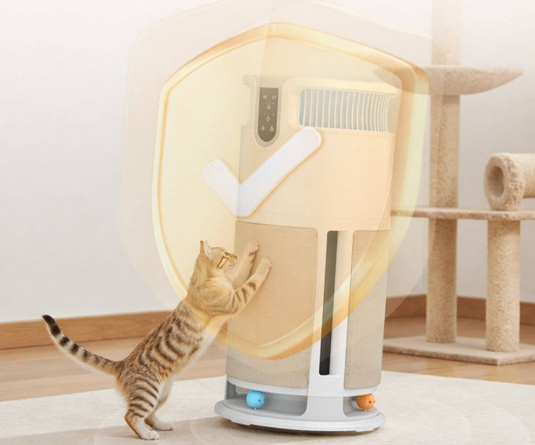 Grand purificateur d'air pour animaux domestiques jusqu'à 400 m², aspirer les poils flottants de chat et de chien, filtre à 7 étapes, purificateurs d'air HEPA au charbon actif par anions pour squames