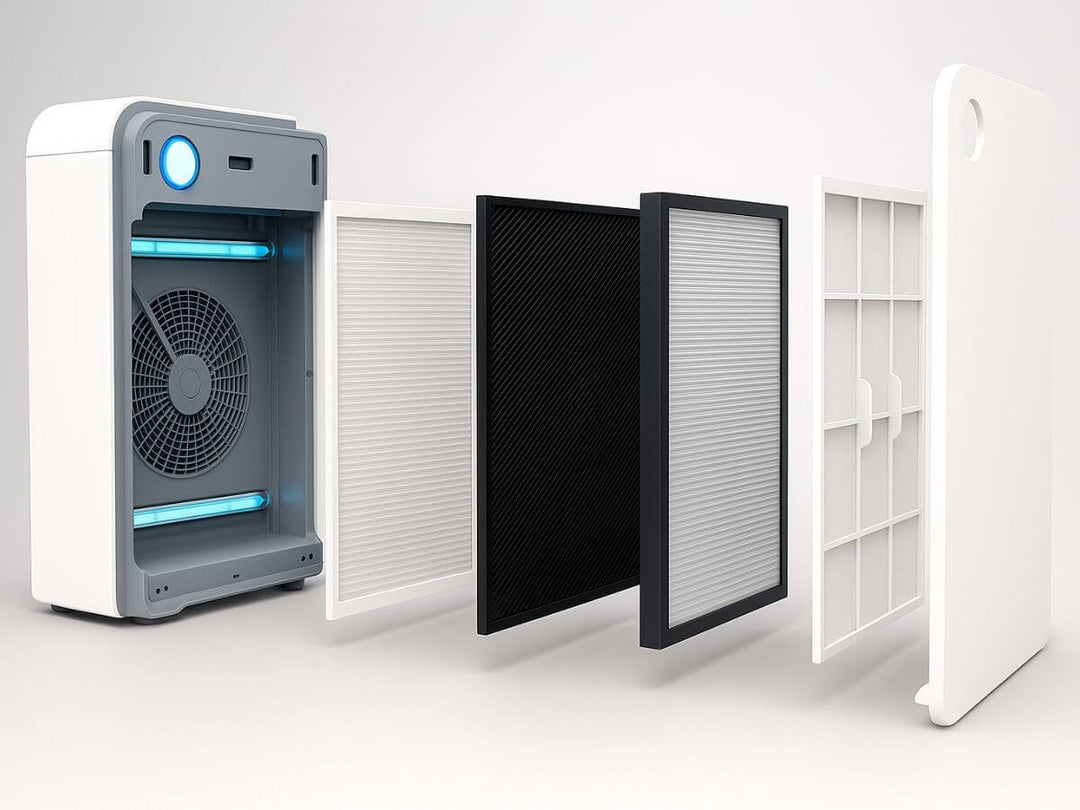 Purificateur D'Air Grande Pièce 1800 Pieds² – 3 Vitesses – Filtre Lavable – LAP-V201S-WUS
